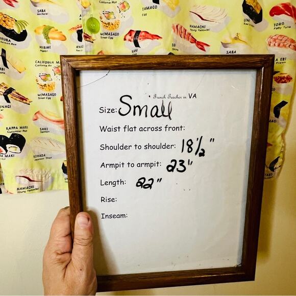 90’s y2k Sushi Pajama Shirt Sz Small Same Print Worn by Buffy BTVS 4x14 - Picture 8 of 8